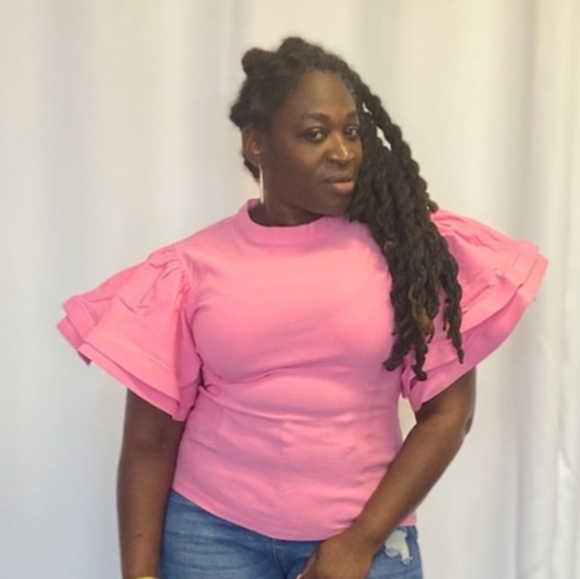 Black Pearl Clothing Tops - Black Pearl Butterfly Sleeve Top